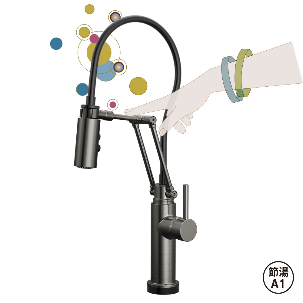 Odin Articulating（オーディン アーティキュラティング）【タッチ水栓】｜ルグゼスチール＜64221LF-SLLHP-HLK175-SL＞